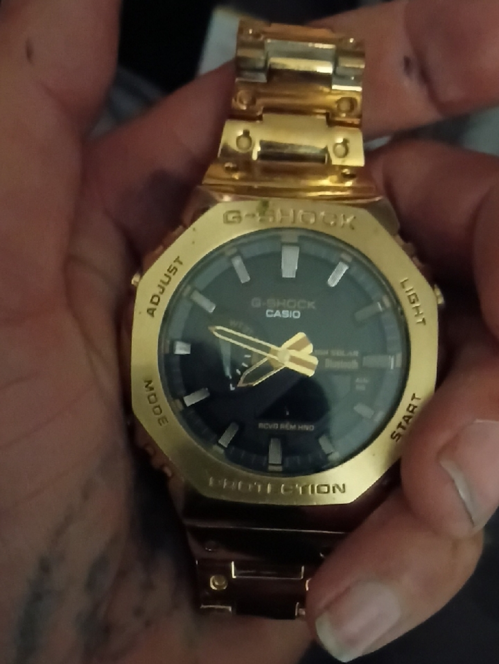 Casio G-Shock Gold and Black Metal Watch